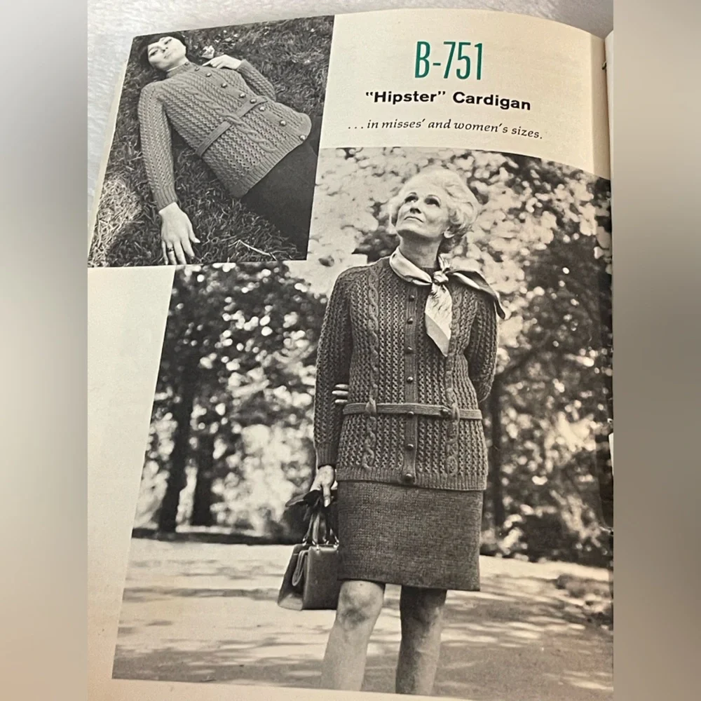 Three vintage magazines patterns for knitting and crochet